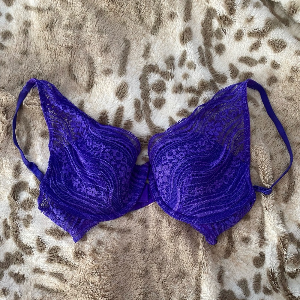 Calvin Klein blue bralette bra with underwire